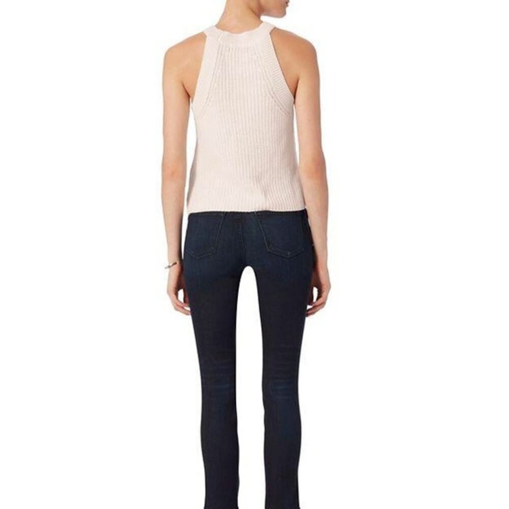 Intermix Rivington High Neck Knit Cami Halter Sweater Tank Blush Small - Picture 2 of 11